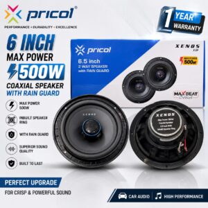 6.5 INCH 500 WATT MAX POWER  WITH RAIN GUARD