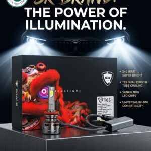 SR T65 240 WATT CAR LED LIGHT MODEL NO H7