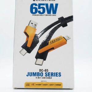 TECHCASH 65W JUMBO SERIES 4 IN 1 USB CABLE